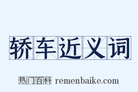 轿车近义词是什么意思的图片